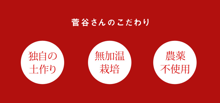 菅谷さんのこだわり